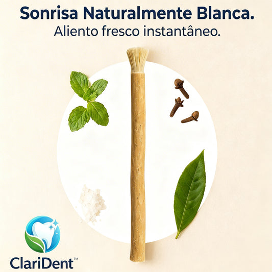 ClariDent™ Cepillo Natural [Blancura Visible y Aliento Fresco al Instante]