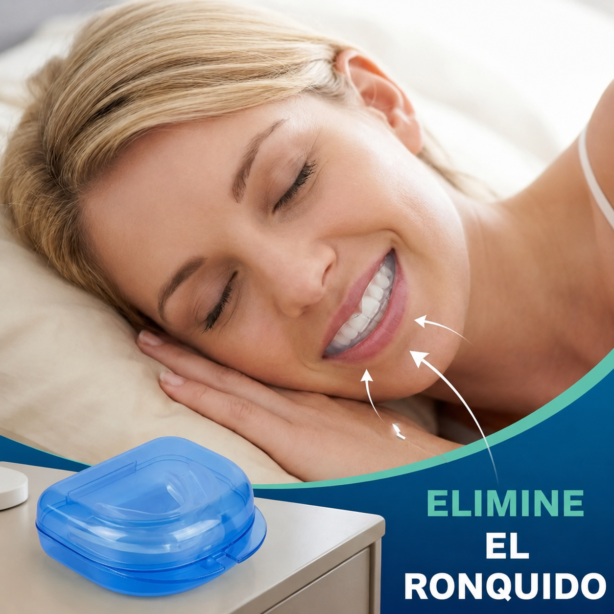 Silenzia™ Dispositivo Bucal Anti Ronquidos [Sueño Profundo y Noches en Silencio]