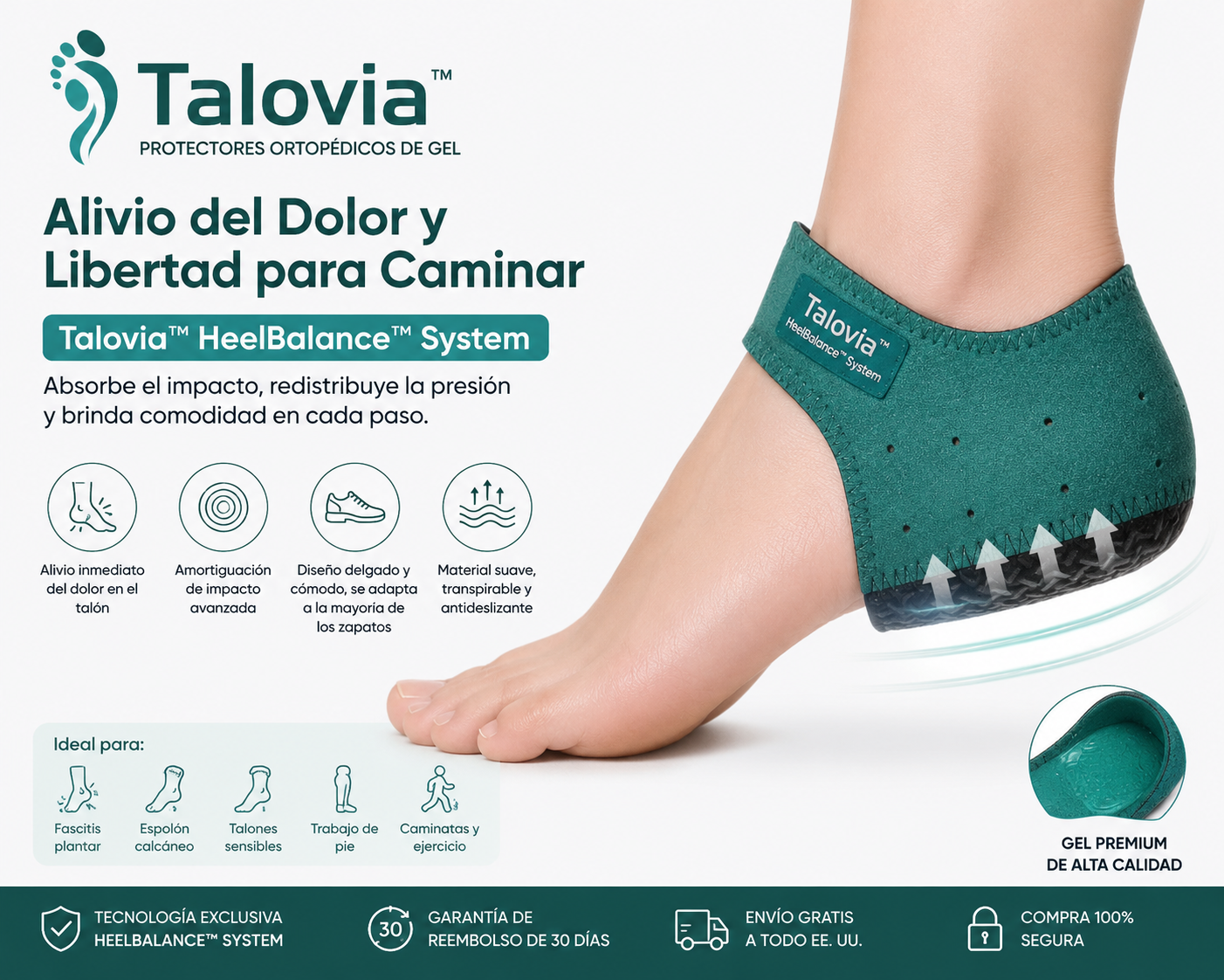 Talovia™ Protectores Ortopédicos de Gel